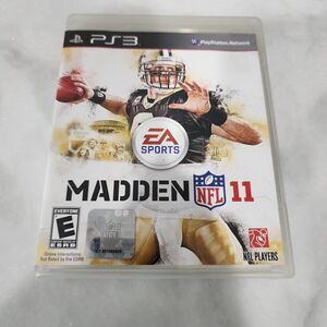Madden NFL 11 (Sony PlayStation 3/PS3, 2010) COMPLETE W MANUAL! Drew Brees